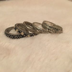 Lot of 5 Boho Rings